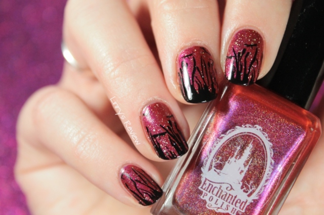 Enchanted Polish Lobster Roll Mishka Linry's review stamping Messy Mansion